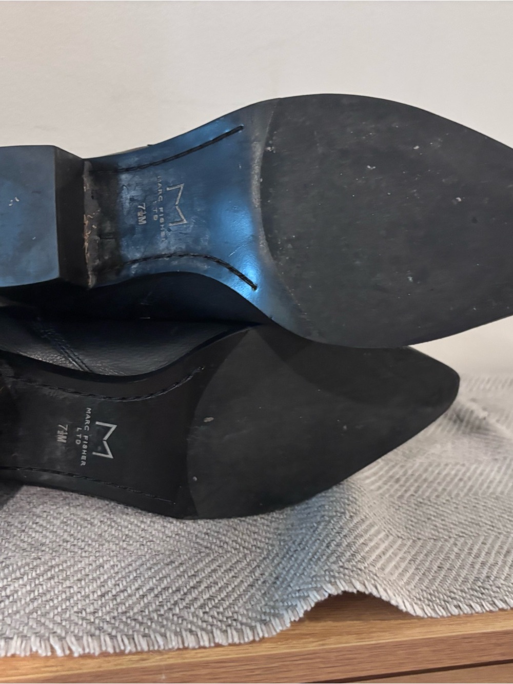 Vince Camuto Black Pointed Toe Ankle Booties - Picture 11 of 13